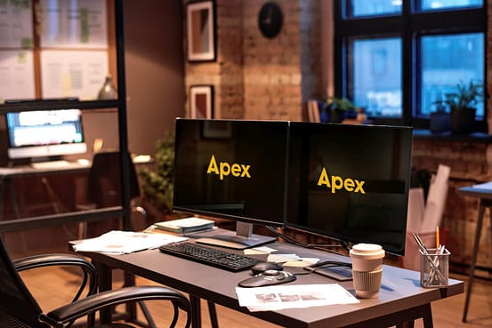 Workplace of colorist with computers